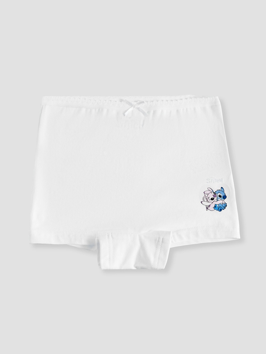 Stitch and Angel Print Briefs with Elasticated Waistband - Set of 3