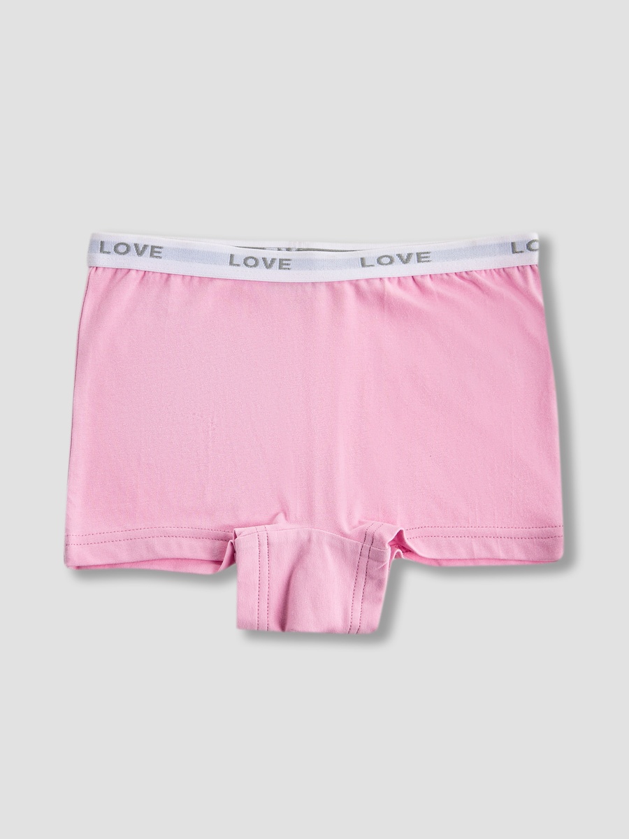 Solid Boxers with Elasticated Waistband - Set of 7