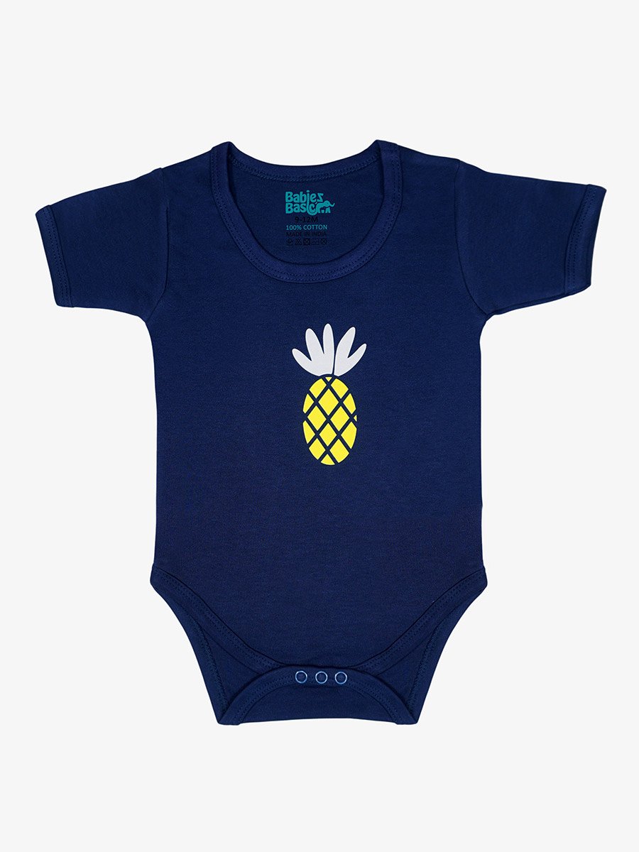 5-Piece 100% Cotton Bib, Romper, Mittens, Cap and Sleepsuit Set
