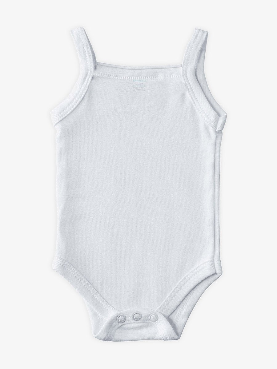 Pack of 6 - 100% Super Combed Cotton Sleeveless Bodysuit