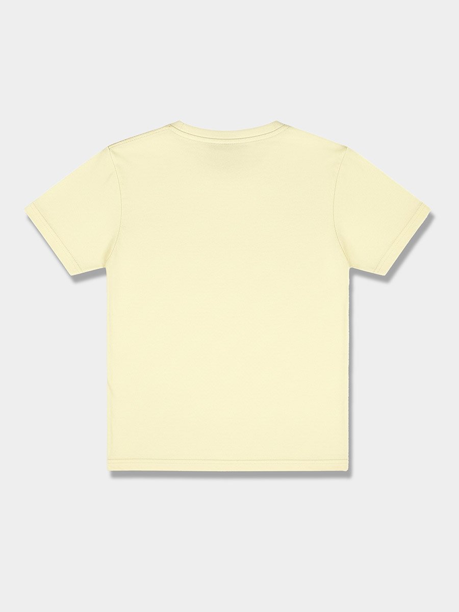 Kids Beige Cotton Superman Graphic T-Shirt