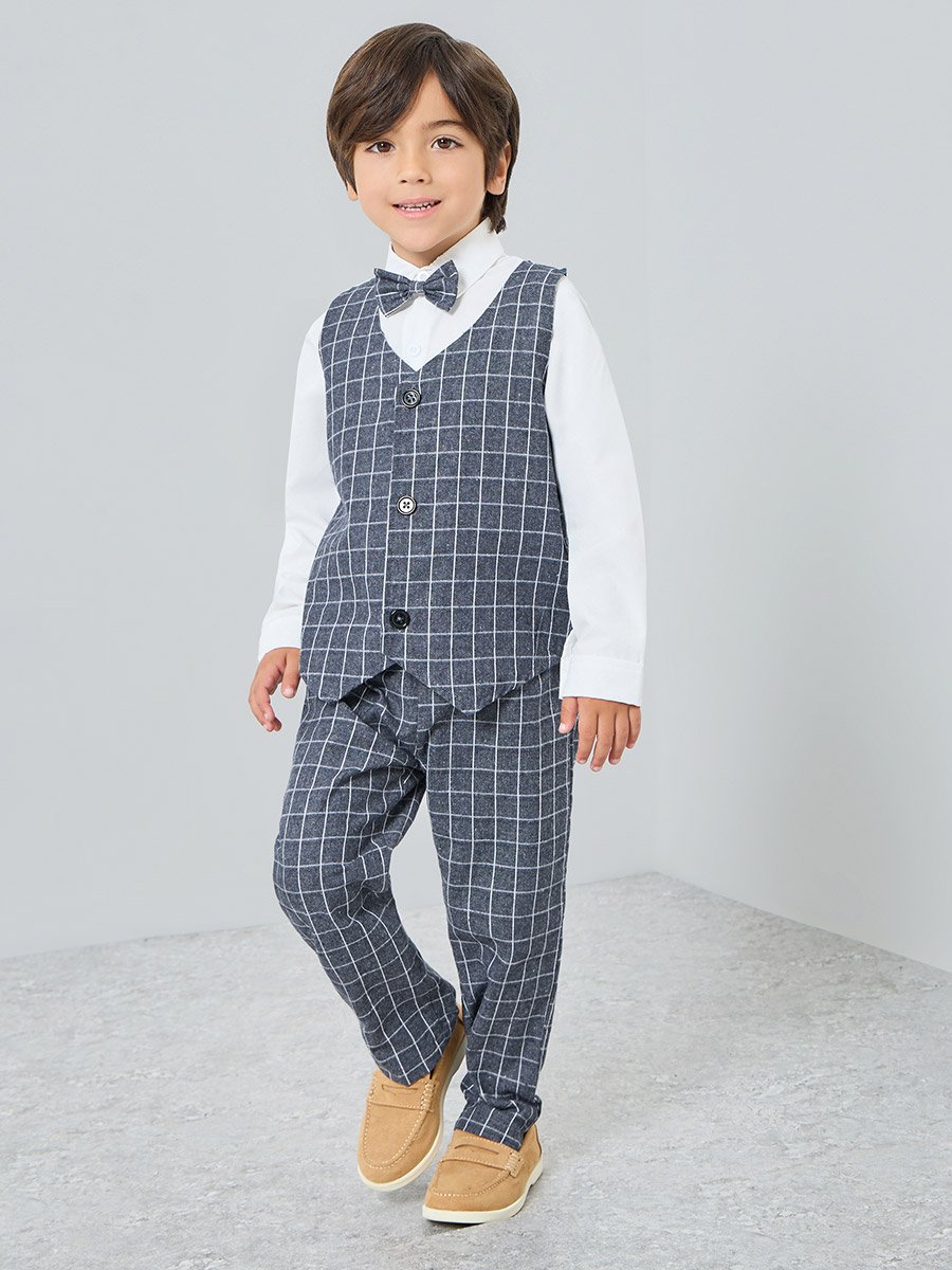 Boys Shirt with Shirt and Pants with Bow Set