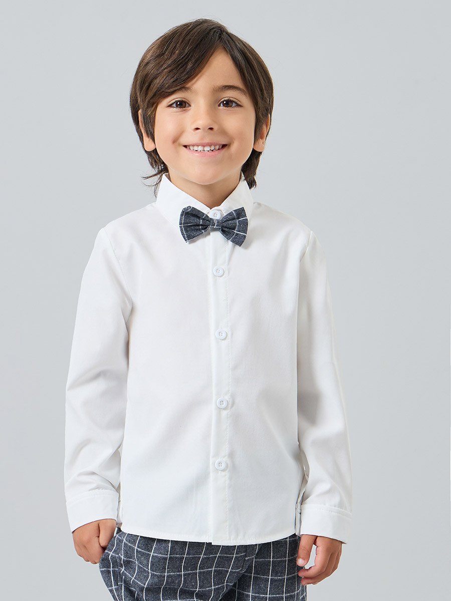Boys Shirt with Shirt and Pants with Bow Set