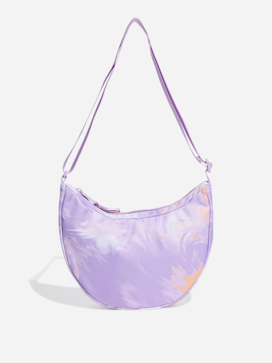 Beach Aop Pouch Women Shoulder Bag Purple