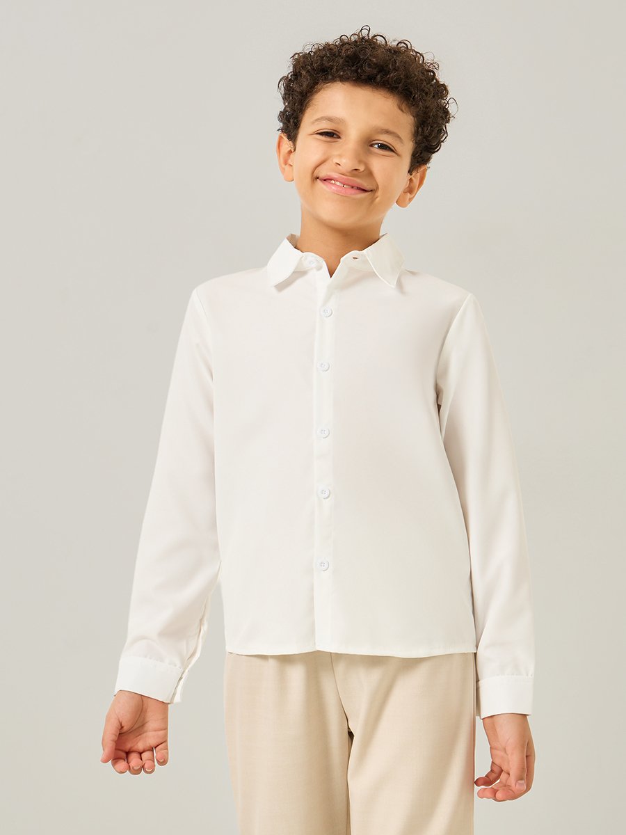 Boys Beige Waistcoat with Pants and Shirt with Bow Set