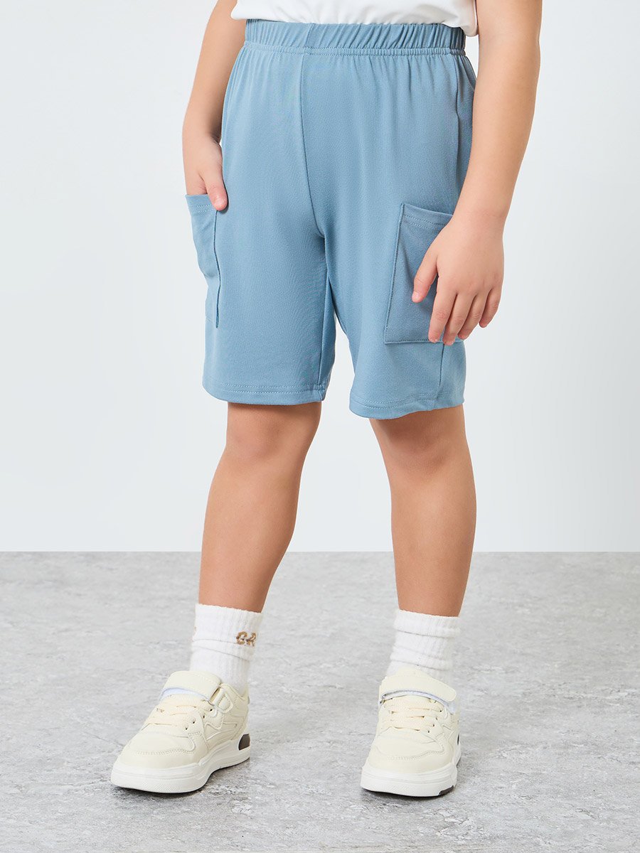 Boy Color Block T-Shirt and Shorts Set