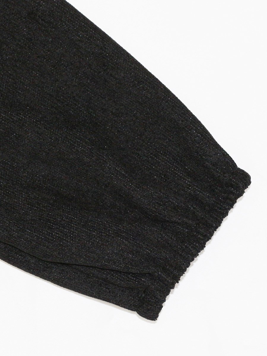 Girls Black Solid A-Line Mini Dress