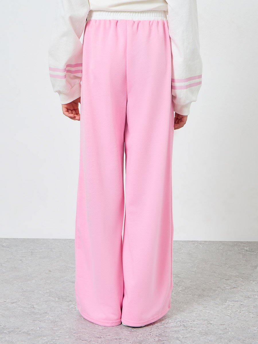 Teens Pink Wide Leg Joggers