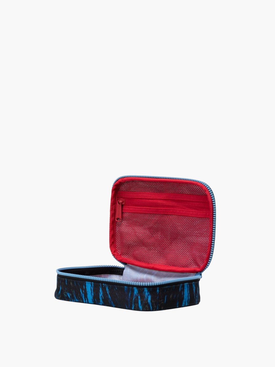 Printed Pencil Case with Mesh Pouch and Zip Closure
