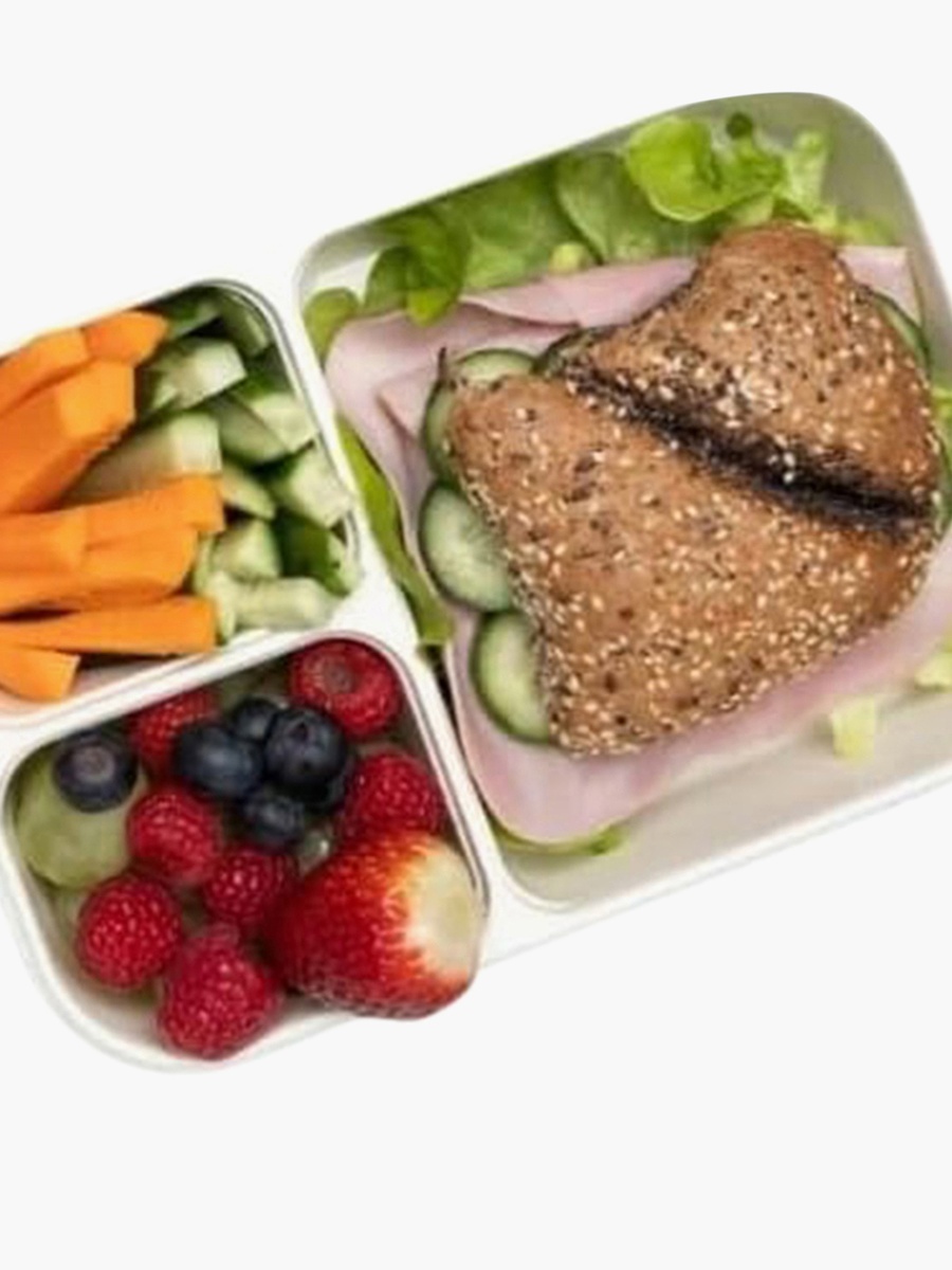 Rectangular 3-Compartment Lunch Box - 1.5 L