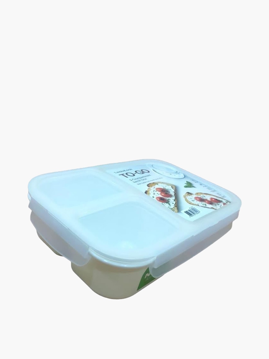 Rectangular 3-Compartment Lunch Box - 1.5 L
