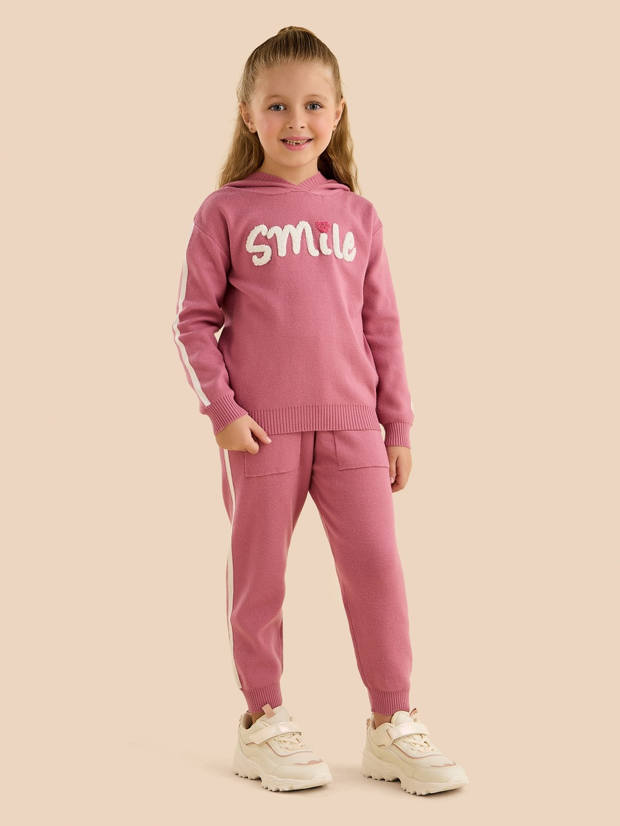 Applique Hooded Sweater and Joggers Set