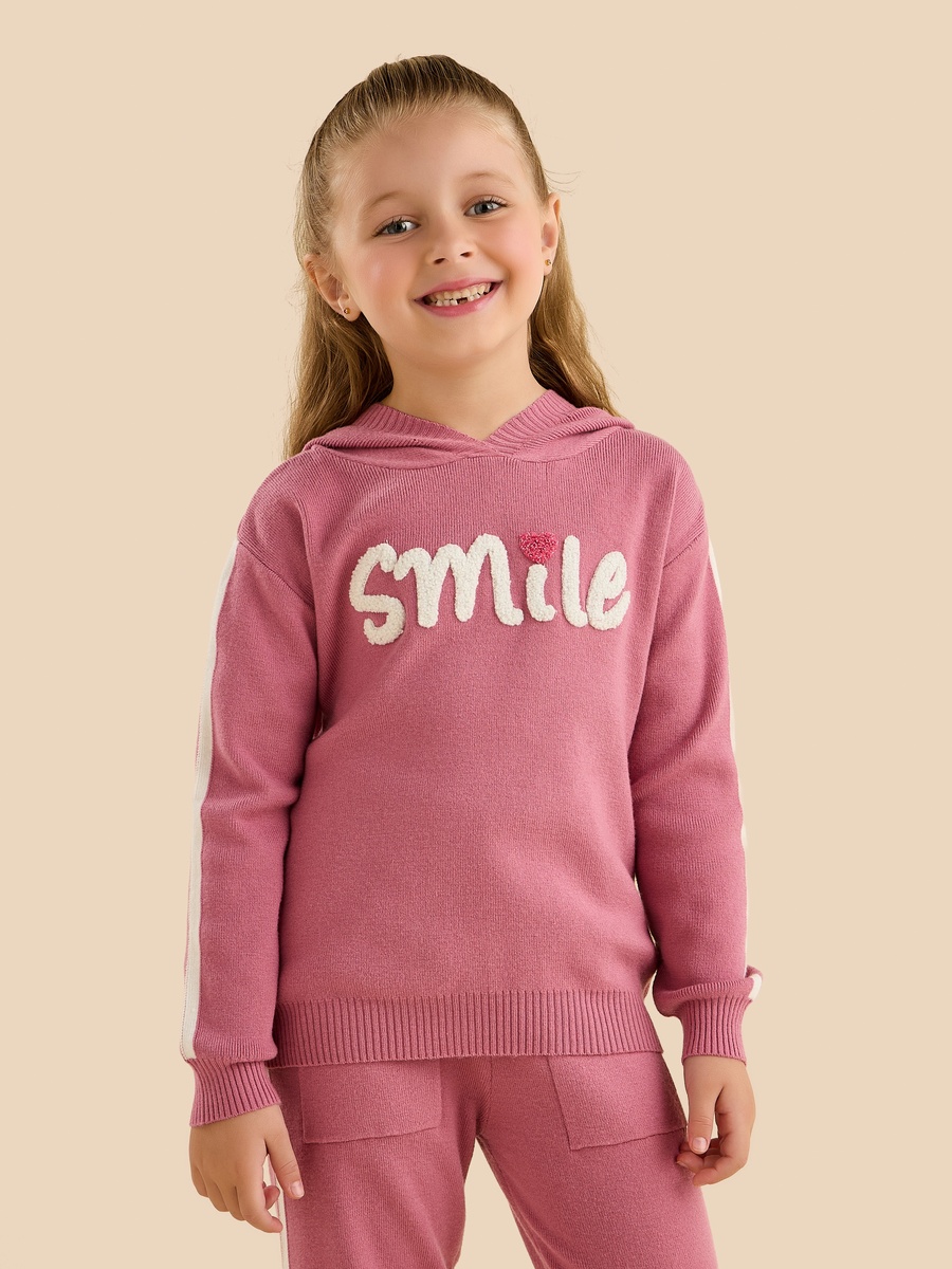 Applique Hooded Sweater and Joggers Set