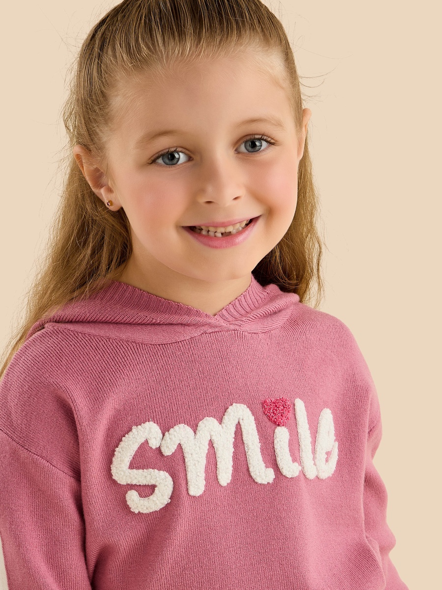Applique Hooded Sweater and Joggers Set