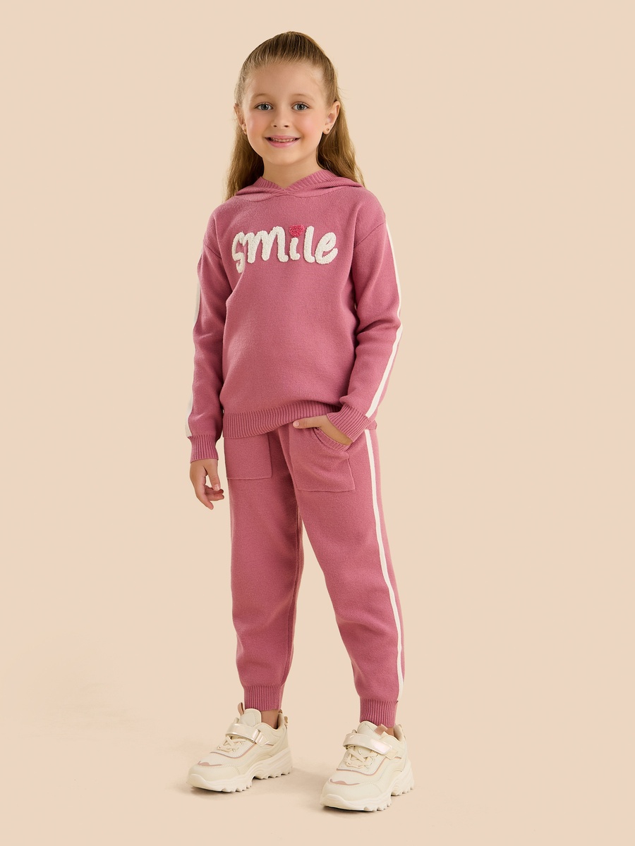 Applique Hooded Sweater and Joggers Set