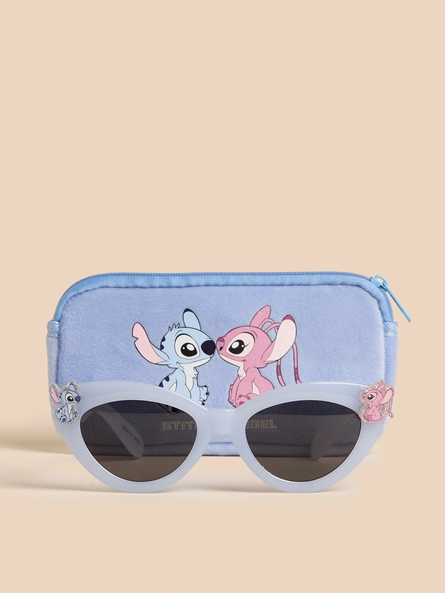 Stitch and Angel Accent Sunglasses with Case