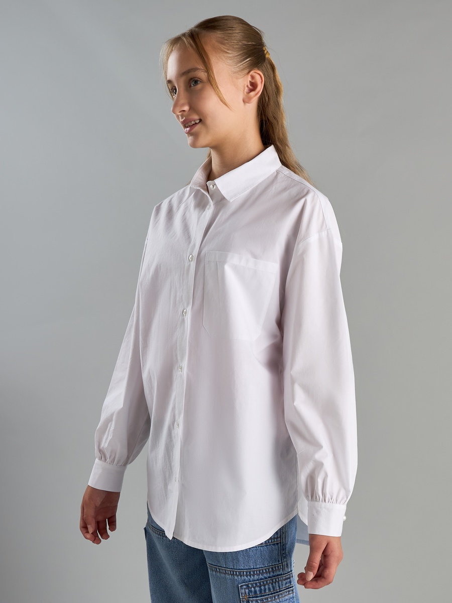 Oversized Shirt with Chest Pocket