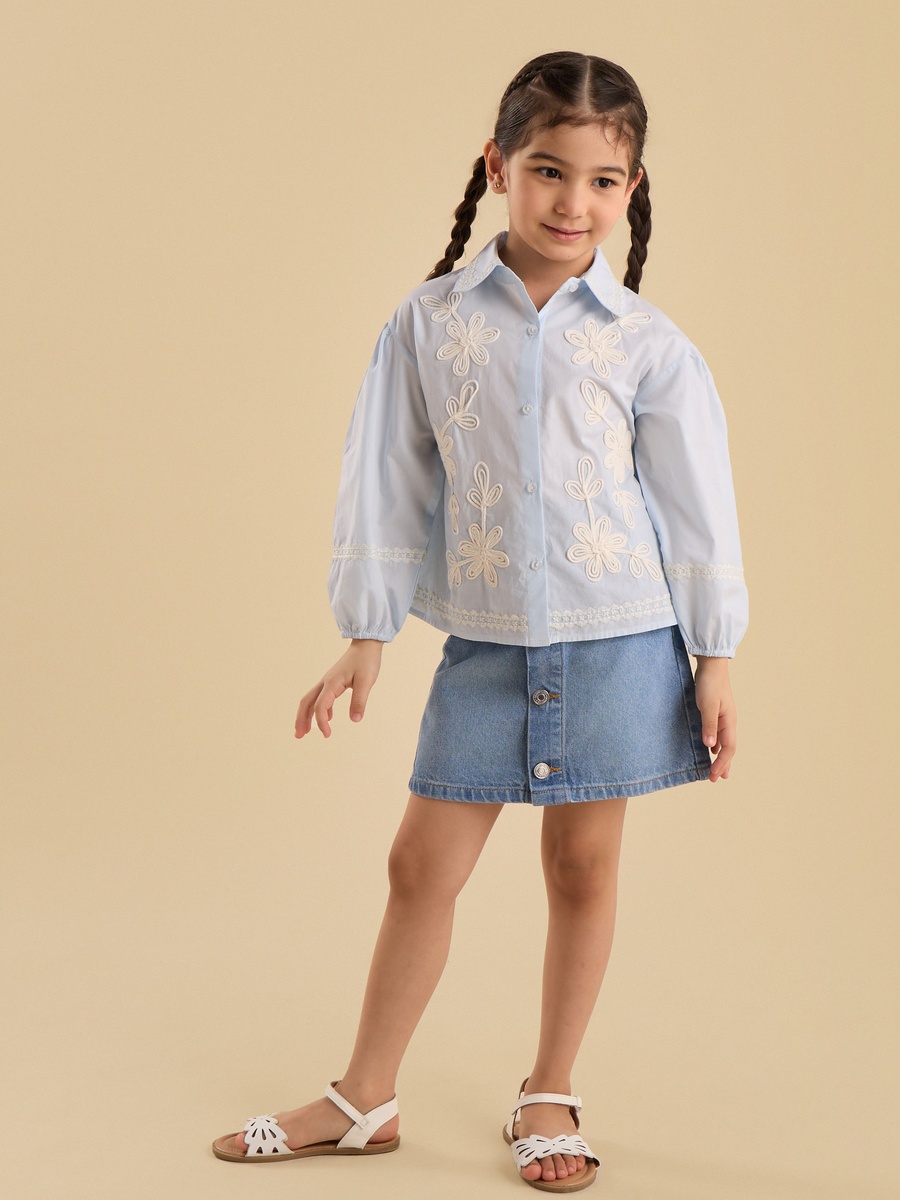 Floral Embroidered Shirt