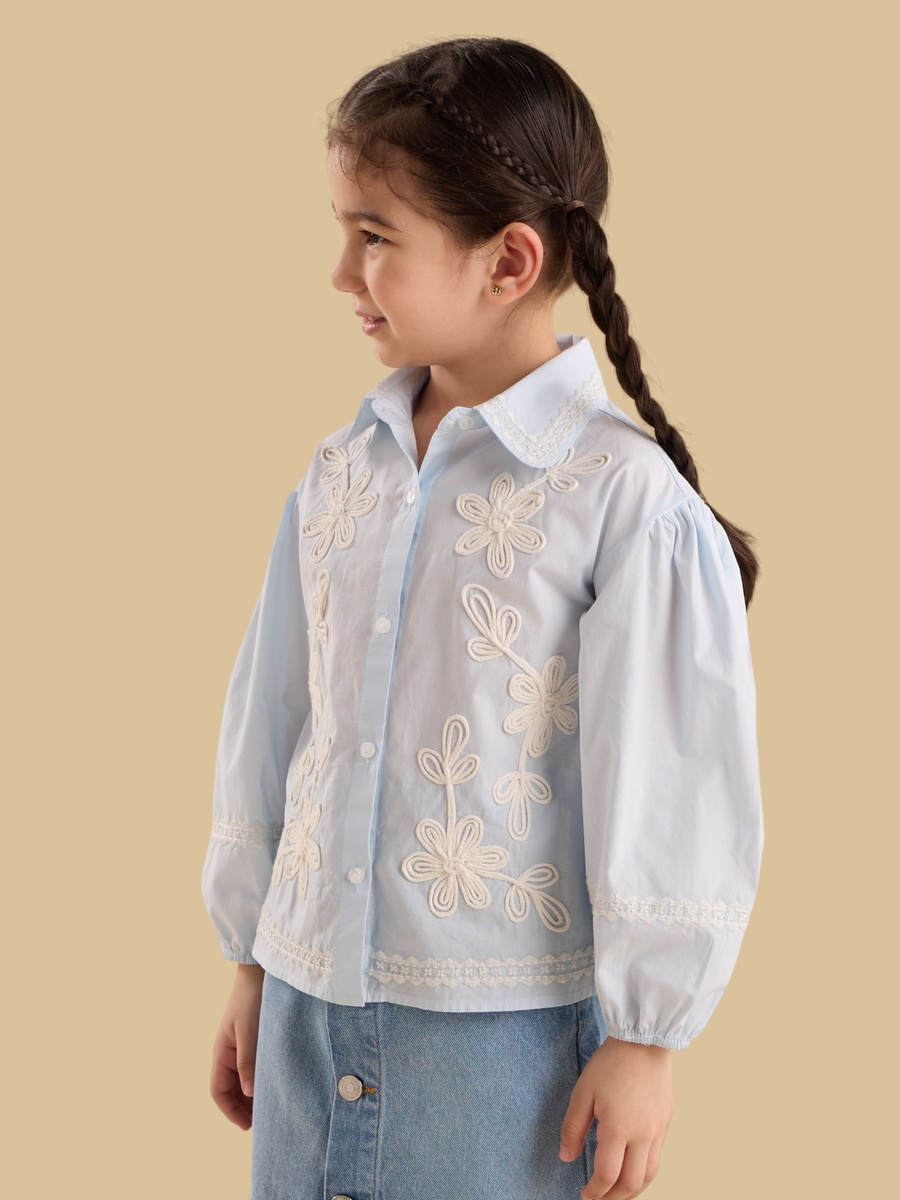Floral Embroidered Shirt