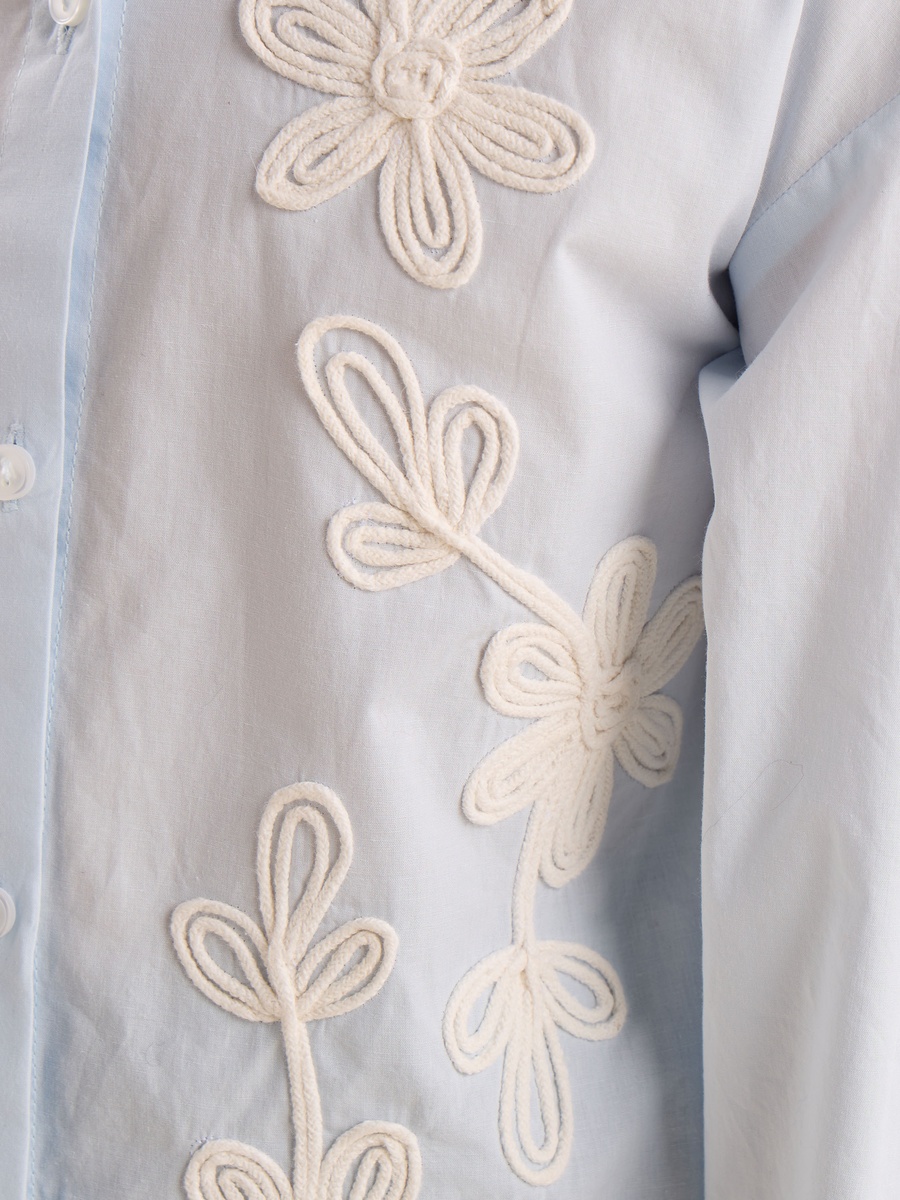 Floral Embroidered Shirt