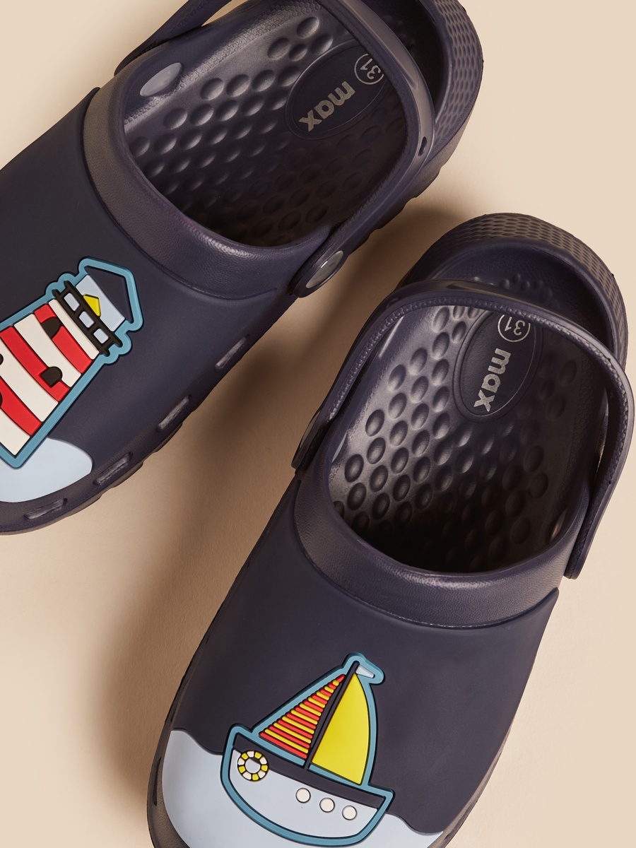 Nautical Jibbitz Charm Clogs with Backstrap