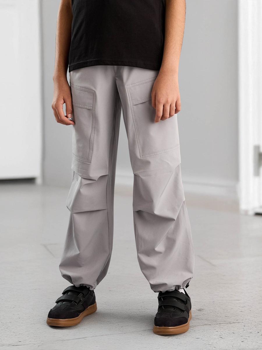 Polyester Pleated Pull-On Joggers