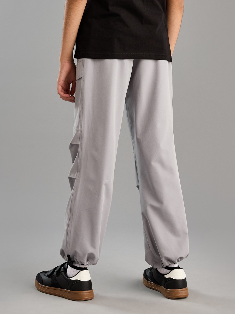Polyester Pleated Pull-On Joggers