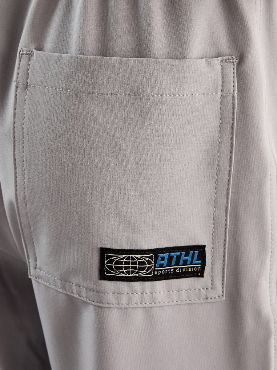 Polyester Pleated Pull-On Joggers