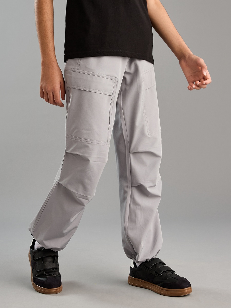Polyester Pleated Pull-On Joggers