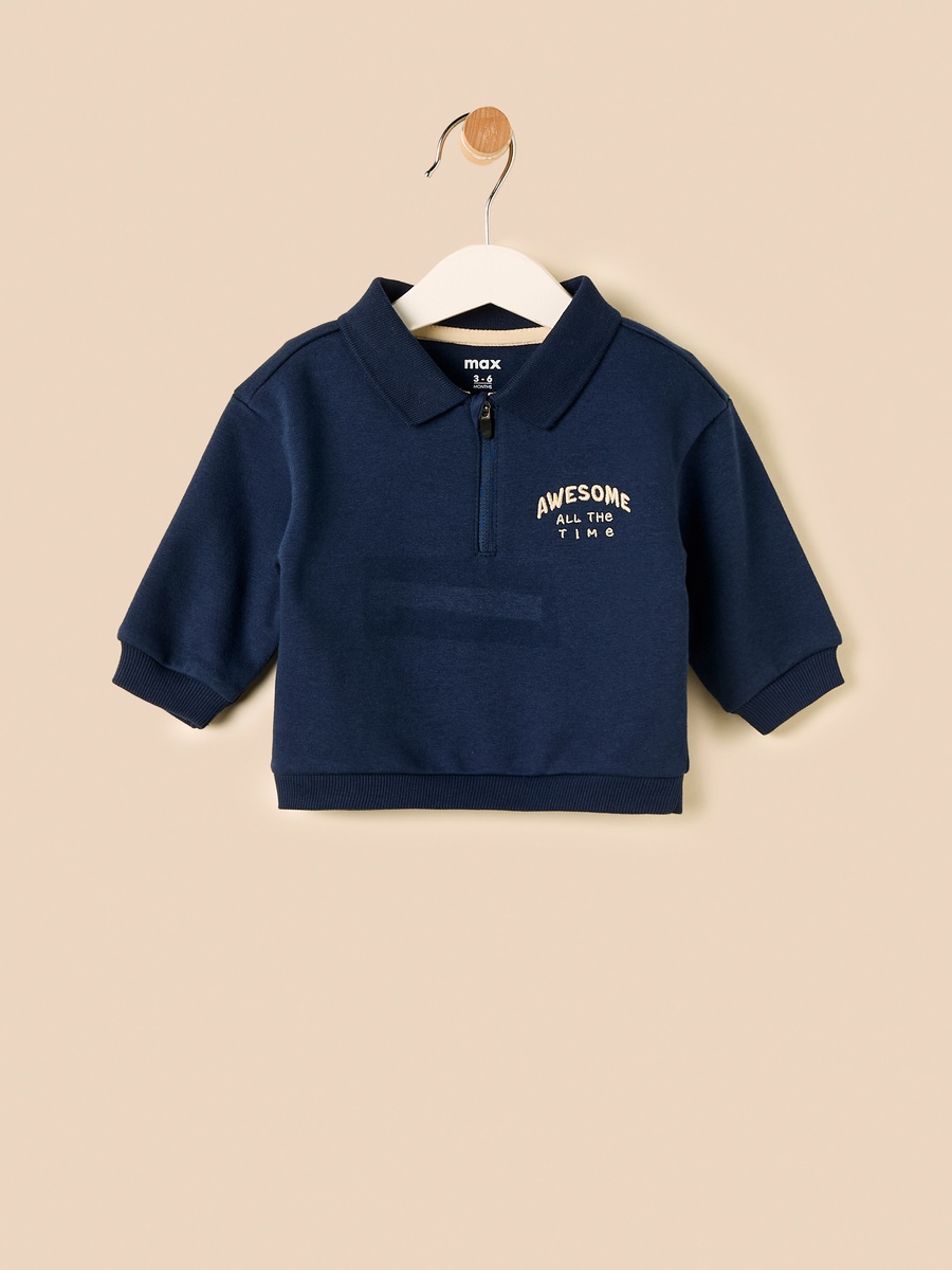 Slogan Embroidered Sweatshirt and Joggers Set