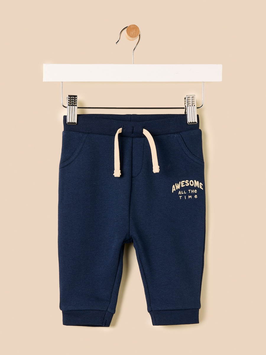 Slogan Embroidered Sweatshirt and Joggers Set