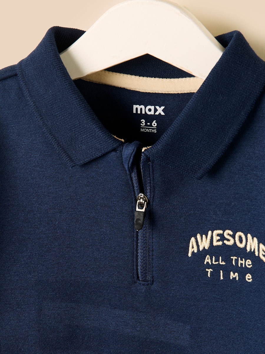Slogan Embroidered Sweatshirt and Joggers Set