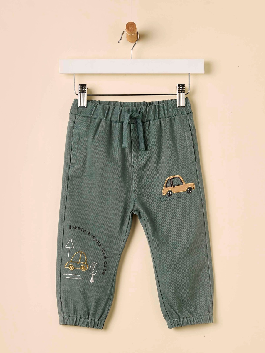 Car Embroidered Jeans