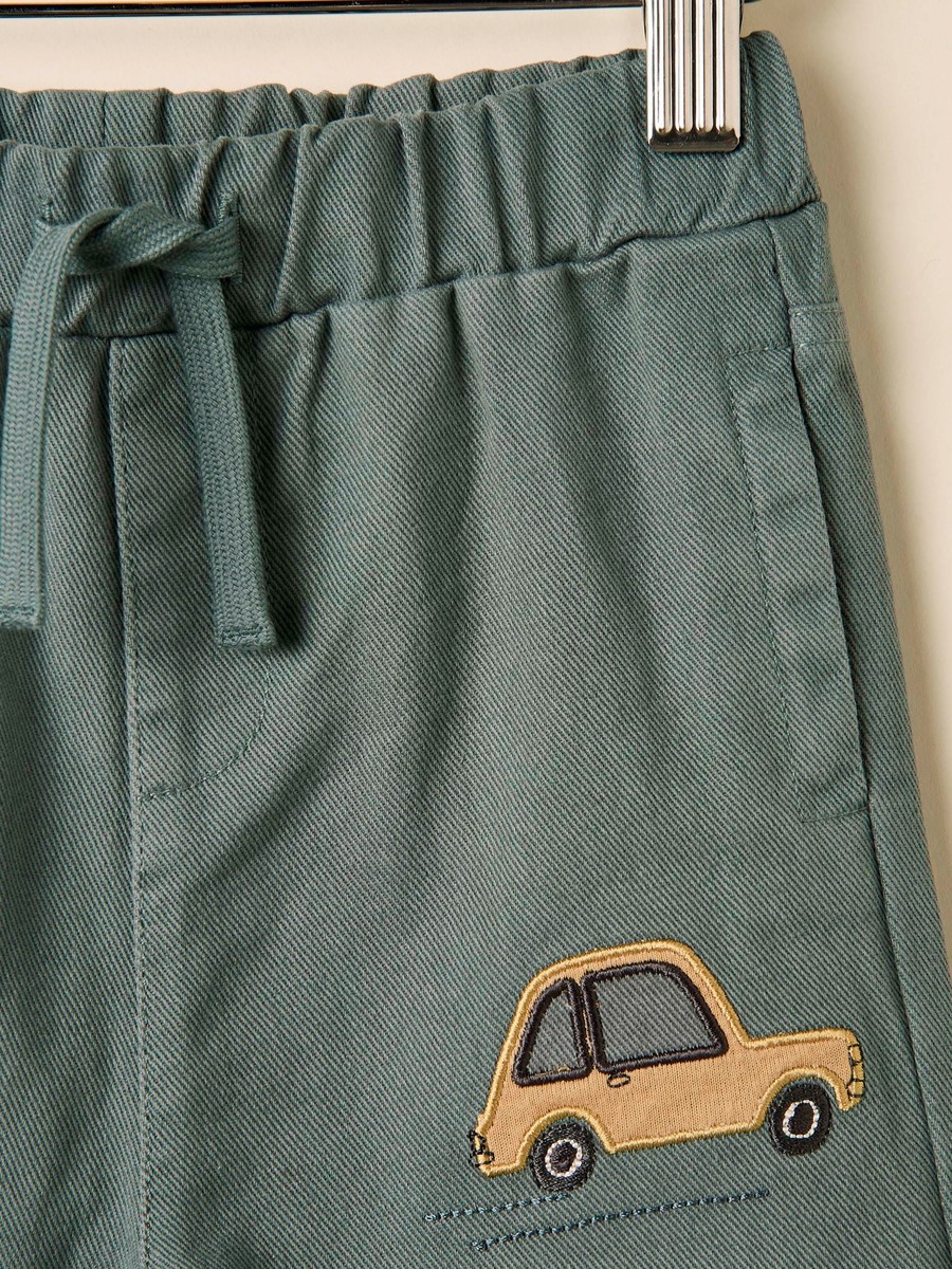 Car Embroidered Jeans