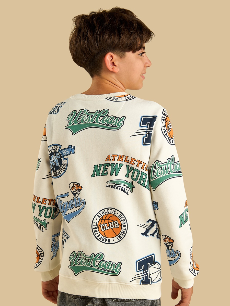 Varsity Print Sweatshirt