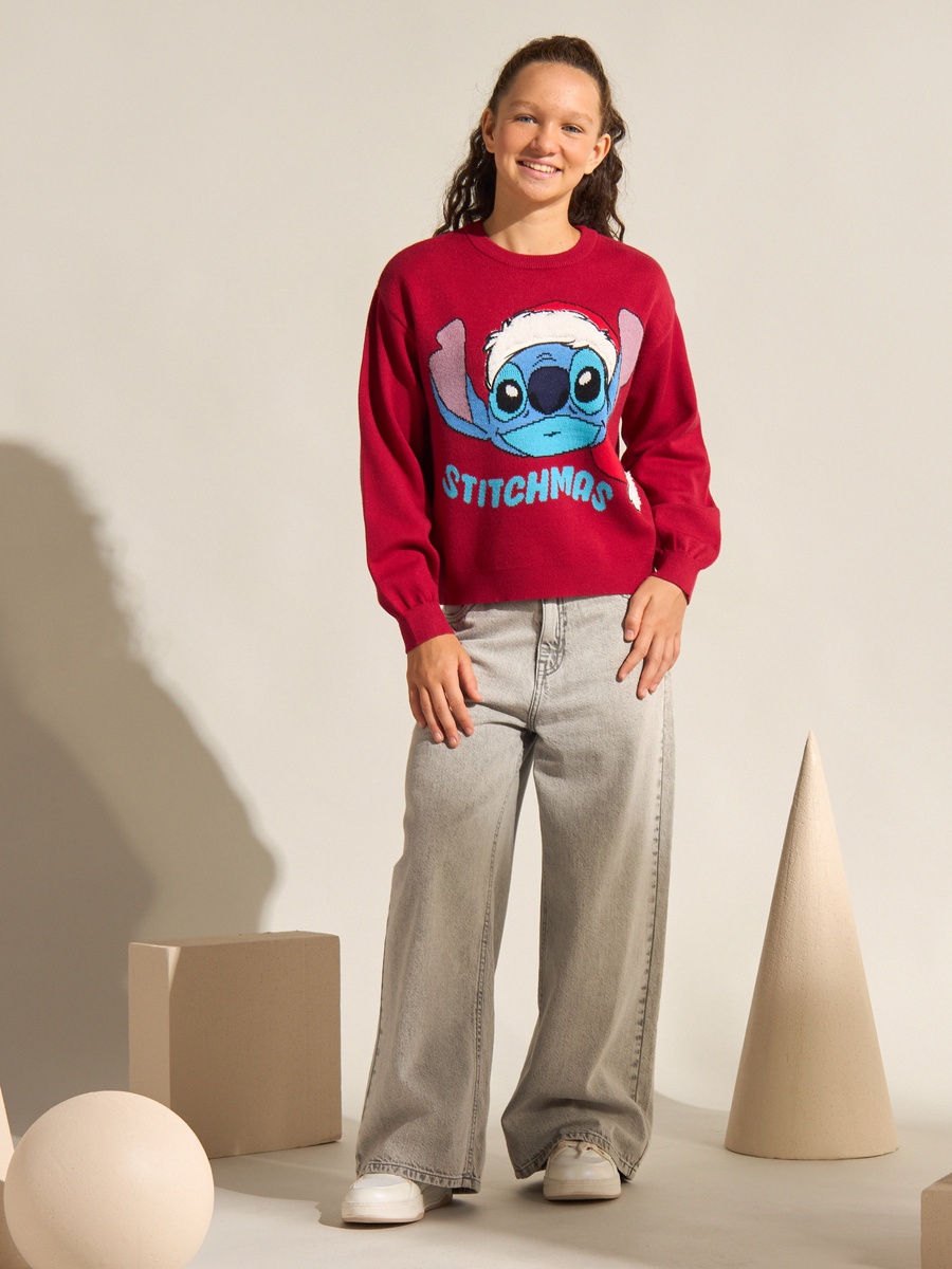 Stitch Print Sweater