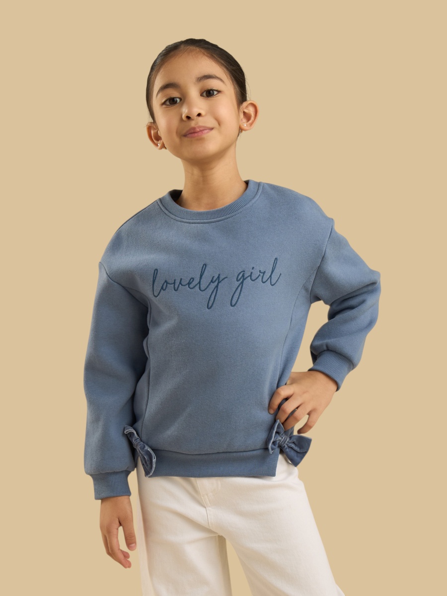 Bow Accent Sweatshirt