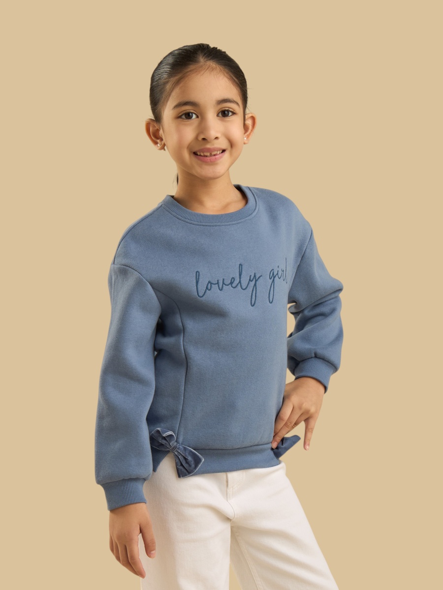 Bow Accent Sweatshirt
