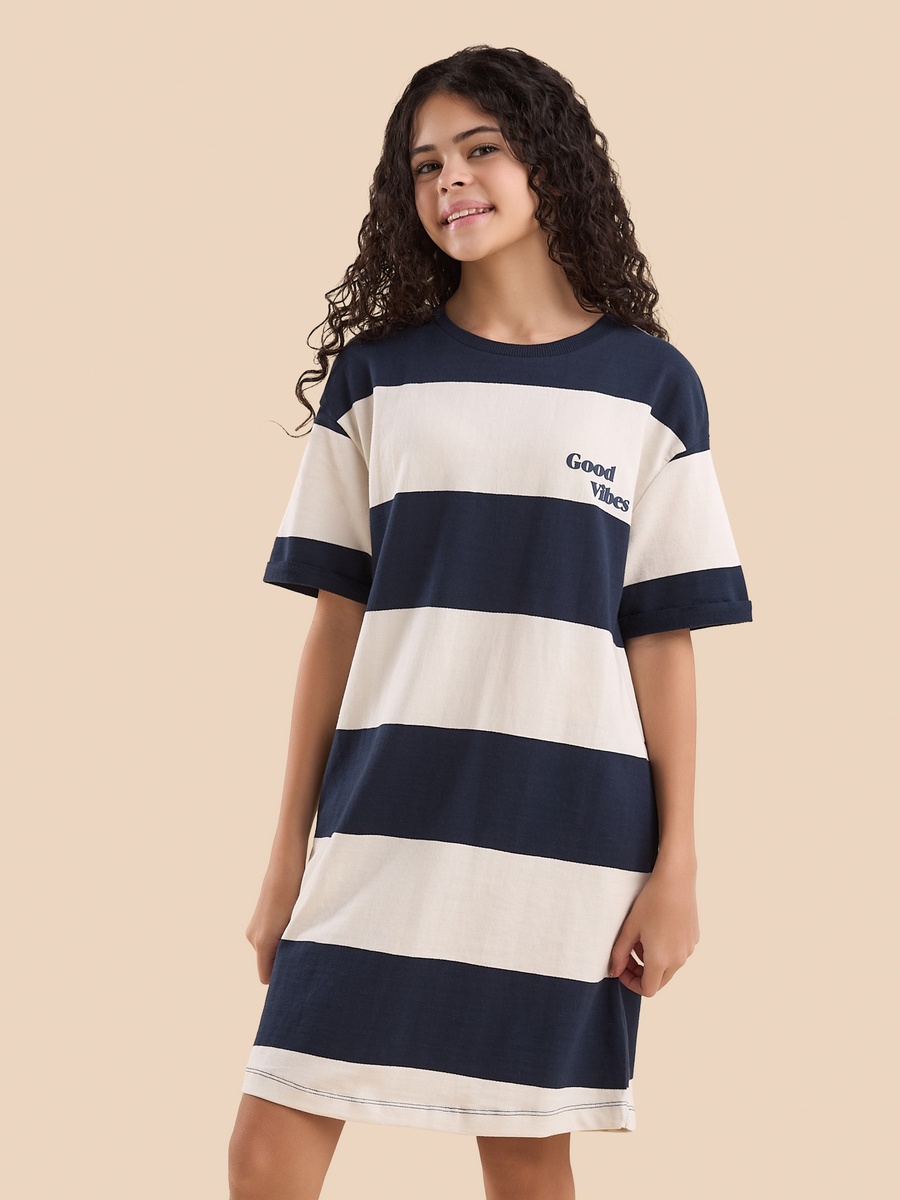 Striped Straight Fit Dress