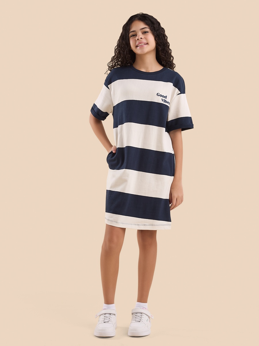 Striped Straight Fit Dress