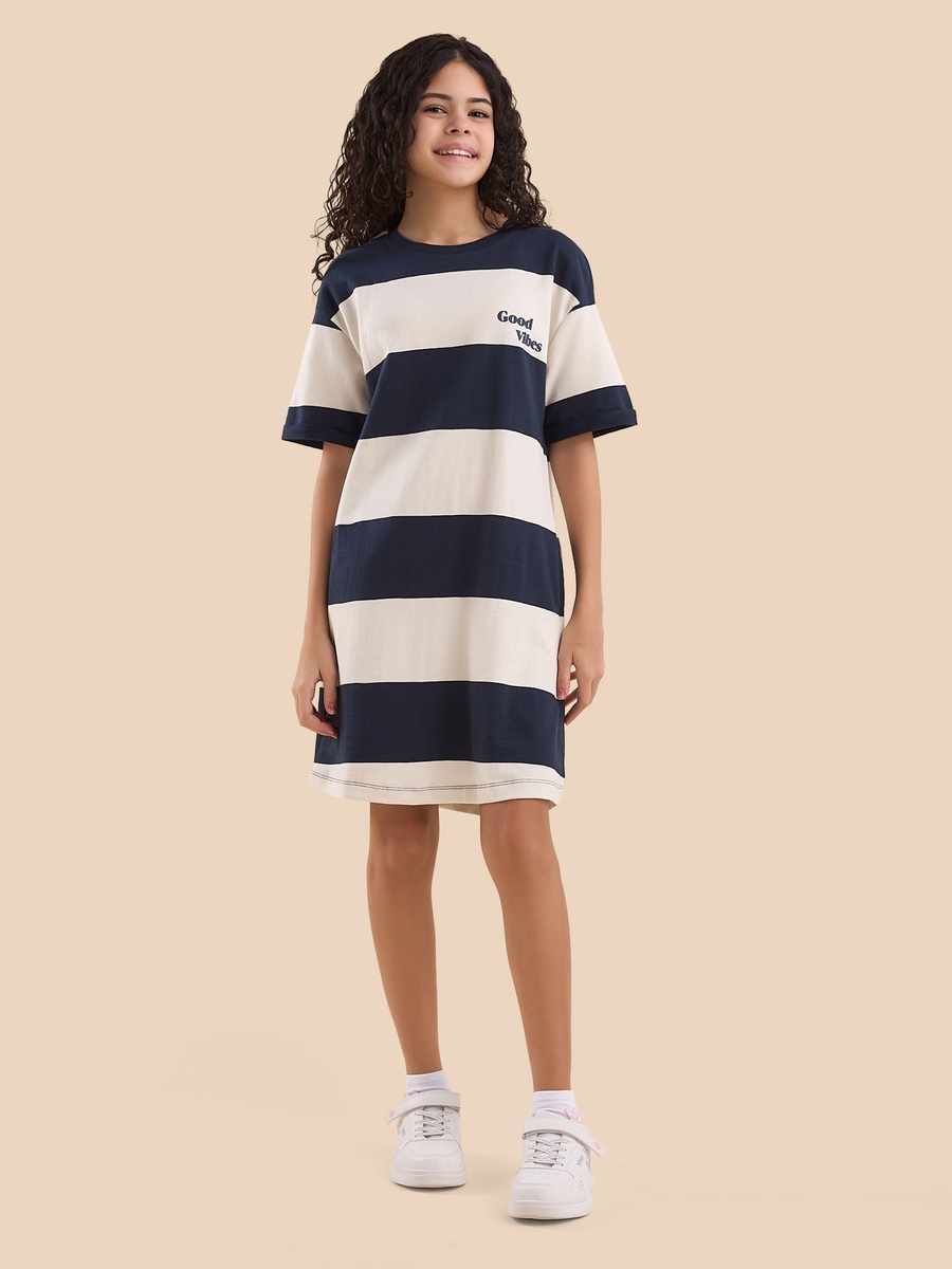 Striped Straight Fit Dress