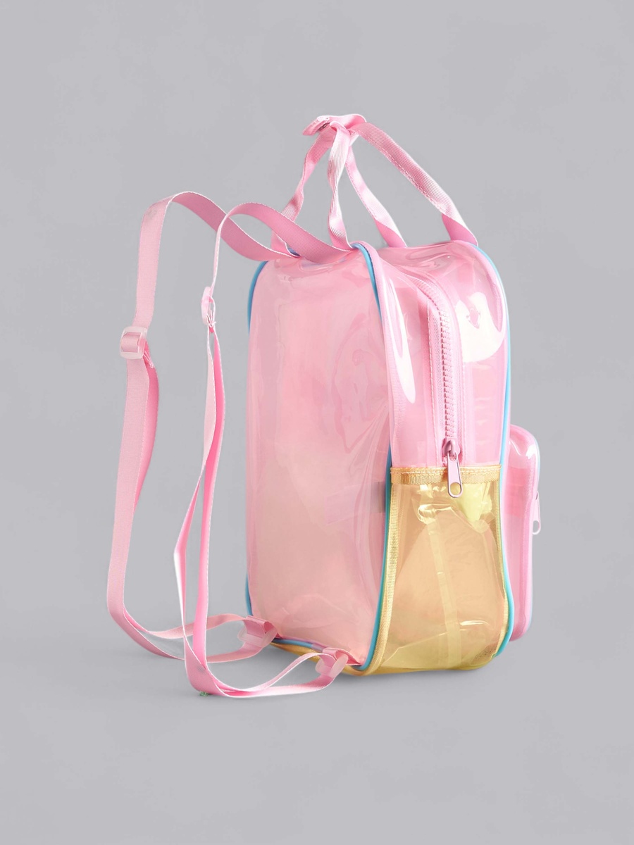 Cinnamoroll Print Backpack with Zip Closure