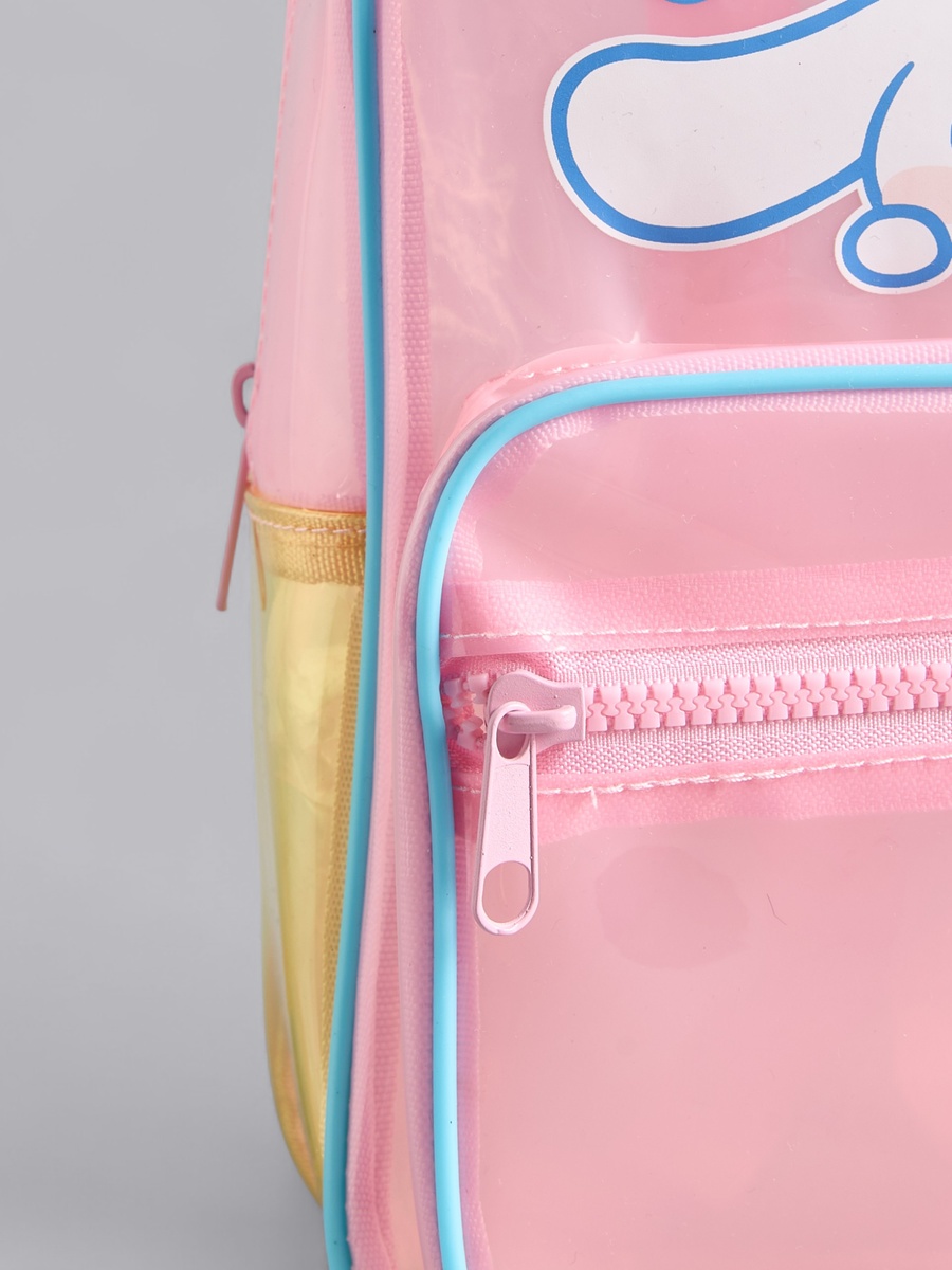 Cinnamoroll Print Backpack with Zip Closure
