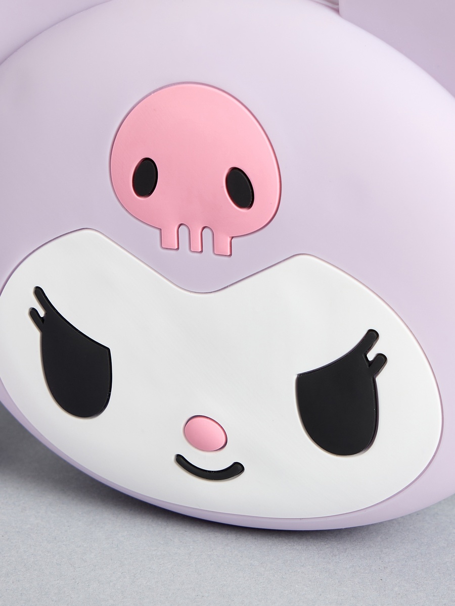 Kuromi Applique Crossbody Bag with Adjustable Strap