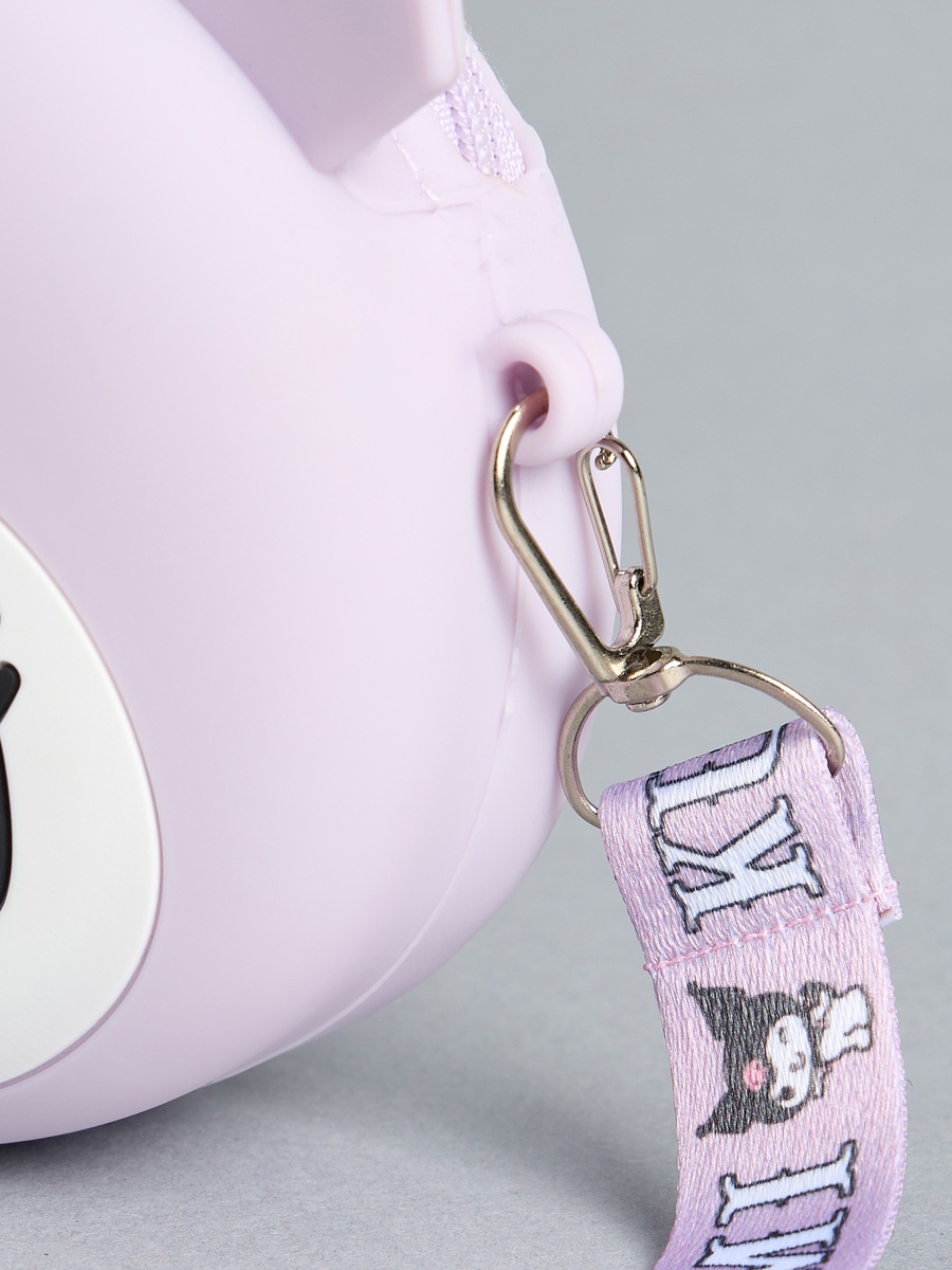 Kuromi Applique Crossbody Bag with Adjustable Strap