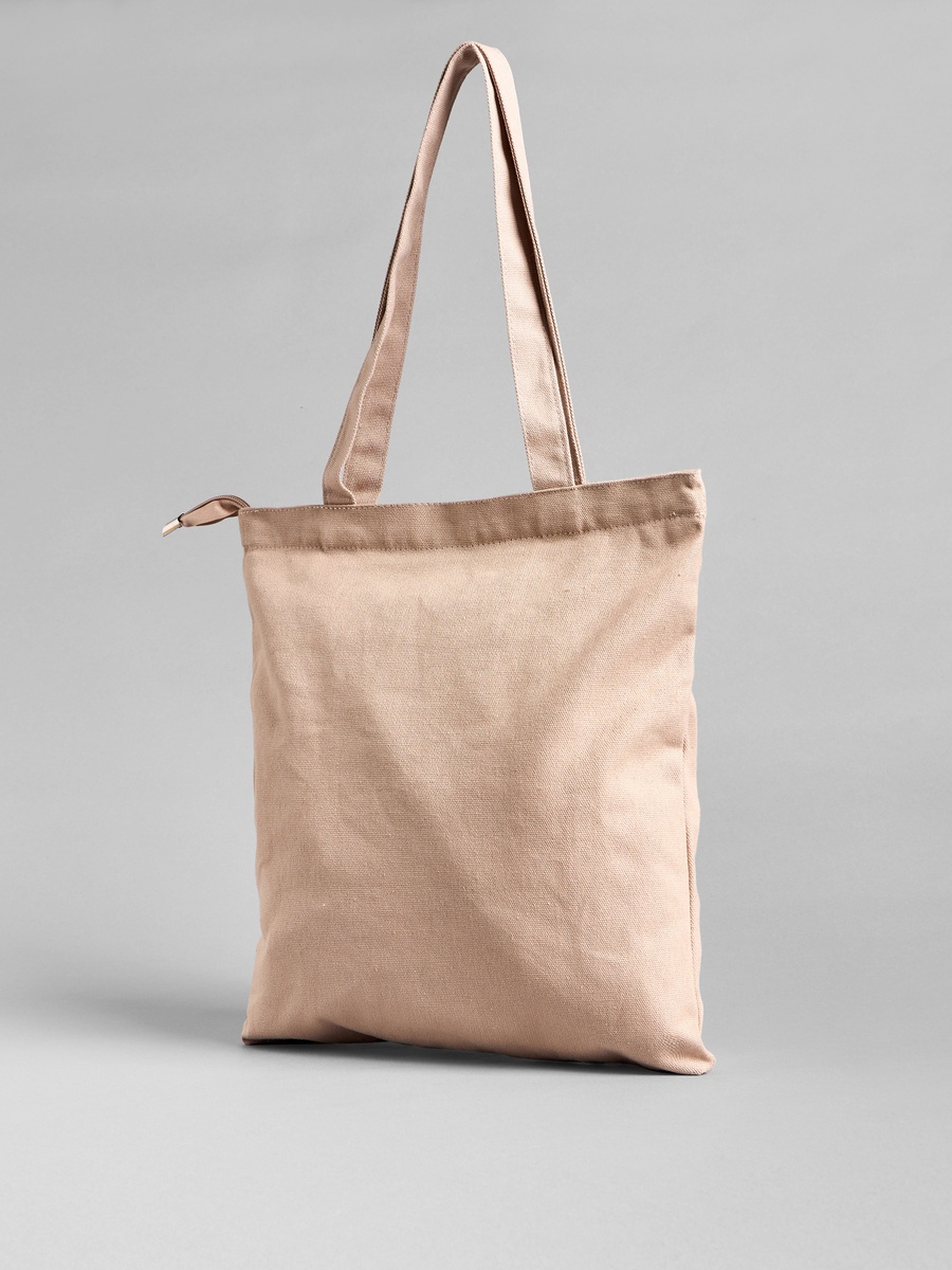 Teddy Bear Print Shopper Bag with Double Handle