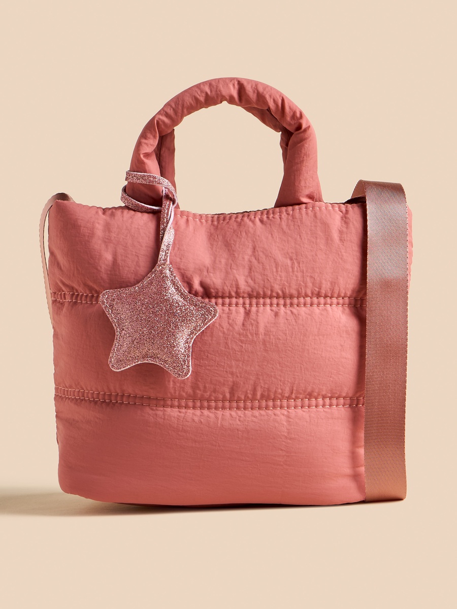 Star Accent Crossbody Bag with Top Handles