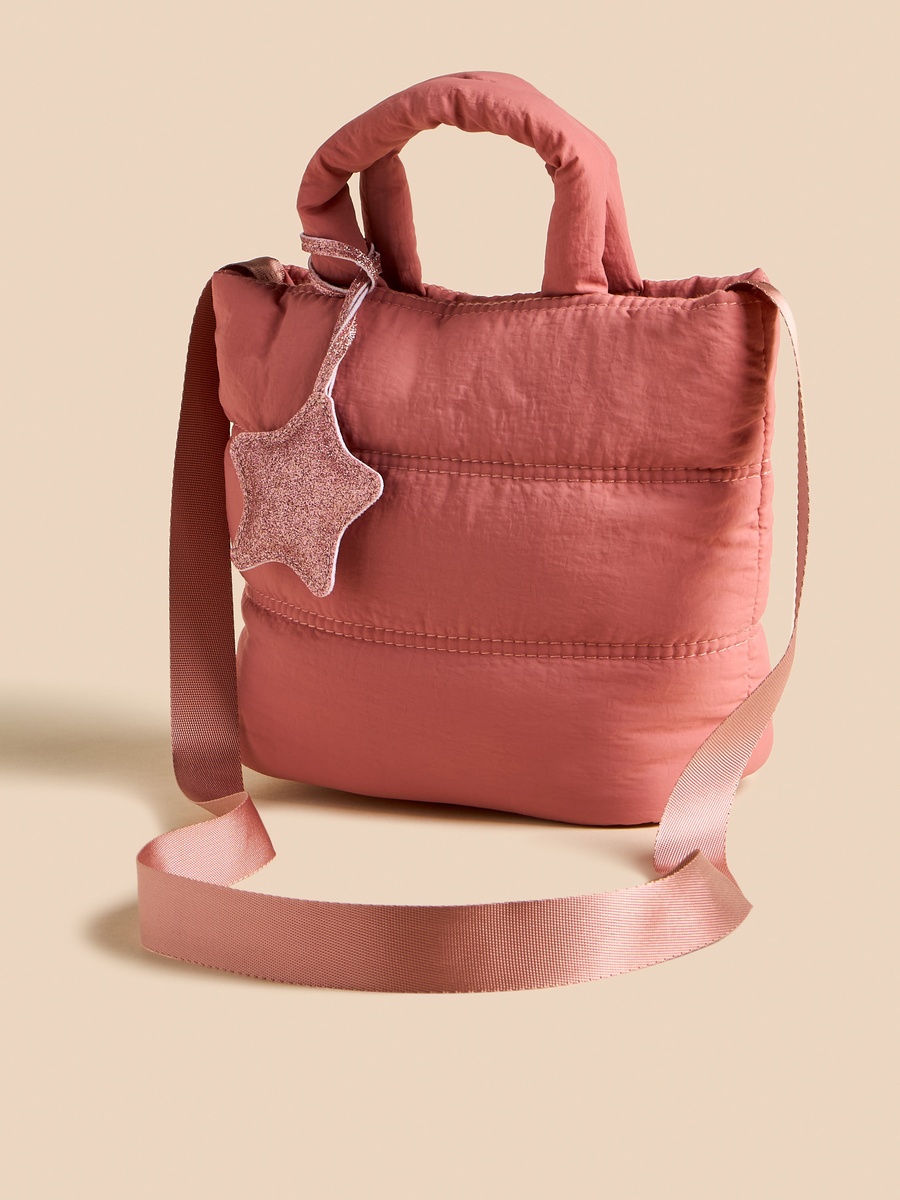 Star Accent Crossbody Bag with Top Handles