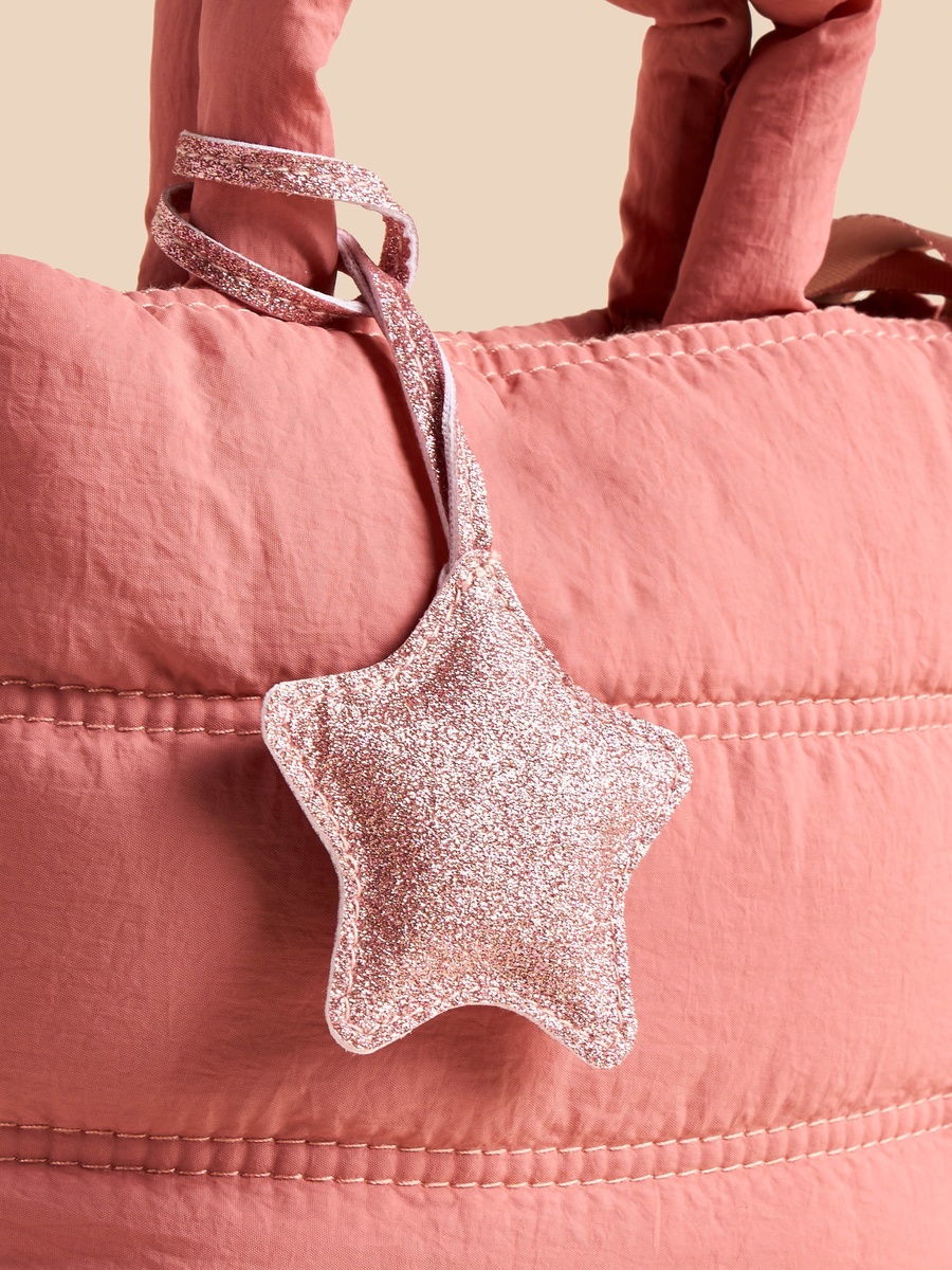 Star Accent Crossbody Bag with Top Handles