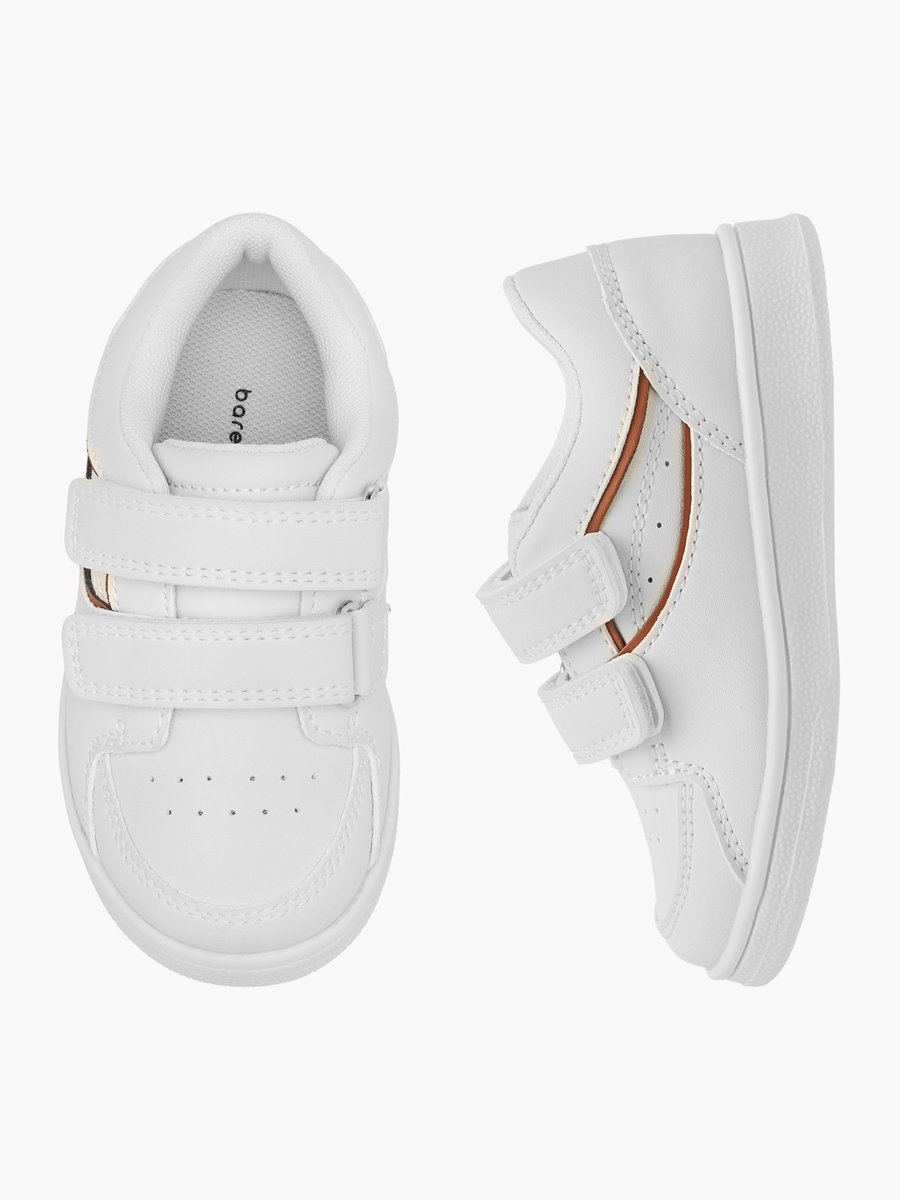 Panelled Sneakers with Hook and Loop Closure